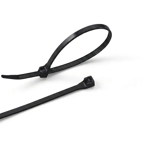 Amarras Plasticas 2.5x100mm 100 Unidades Negro Alta Resistencia Autobloqueable Para Cableado