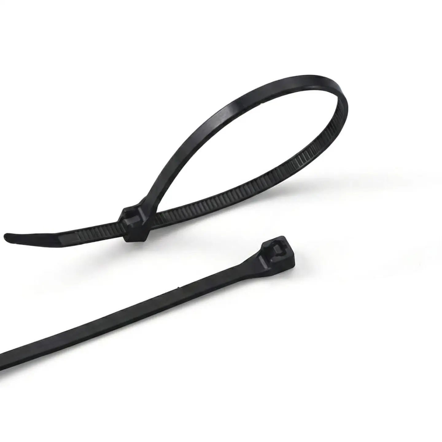 Amarras Plasticas 2.5x100mm 100 Unidades Negro Alta Resistencia Autobloqueable Para Cableado 2