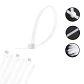 Amarras Plasticas 2.5x100mm 100 Unidades Blanco Alta Resistencia Autobloqueable Para Cableado - Miniatura 2