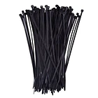 Amarras Plasticas 2.5x200mm 100 Unidades Negro Alta Resistencia Autobloqueable Para Instalacion 1