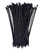 Amarras Plasticas 2.5x200mm 100 Unidades Negro Alta Resistencia Autobloqueable Para Instalacion - Miniatura 1