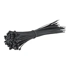 Amarras Plasticas 2.5x300mm 100 Unidades Negro Alta Resistencia Autobloqueable Uso Industrial 1