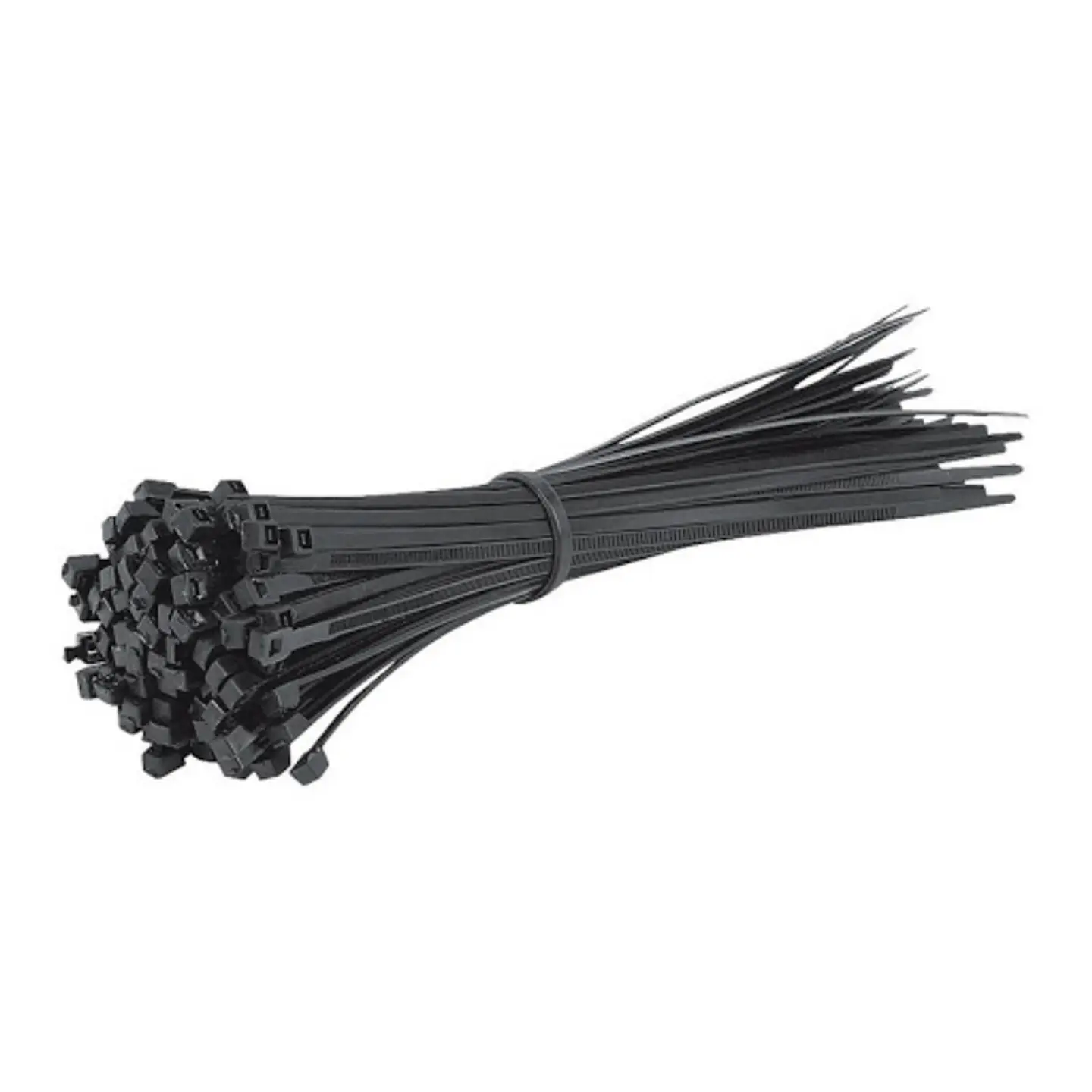 Amarras Plasticas 2.5x300mm 100 Unidades Negro Alta Resistencia Autobloqueable Uso Industrial 1