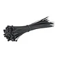 Amarras Plasticas 2.5x300mm 100 Unidades Negro Alta Resistencia Autobloqueable Uso Industrial - Miniatura 1
