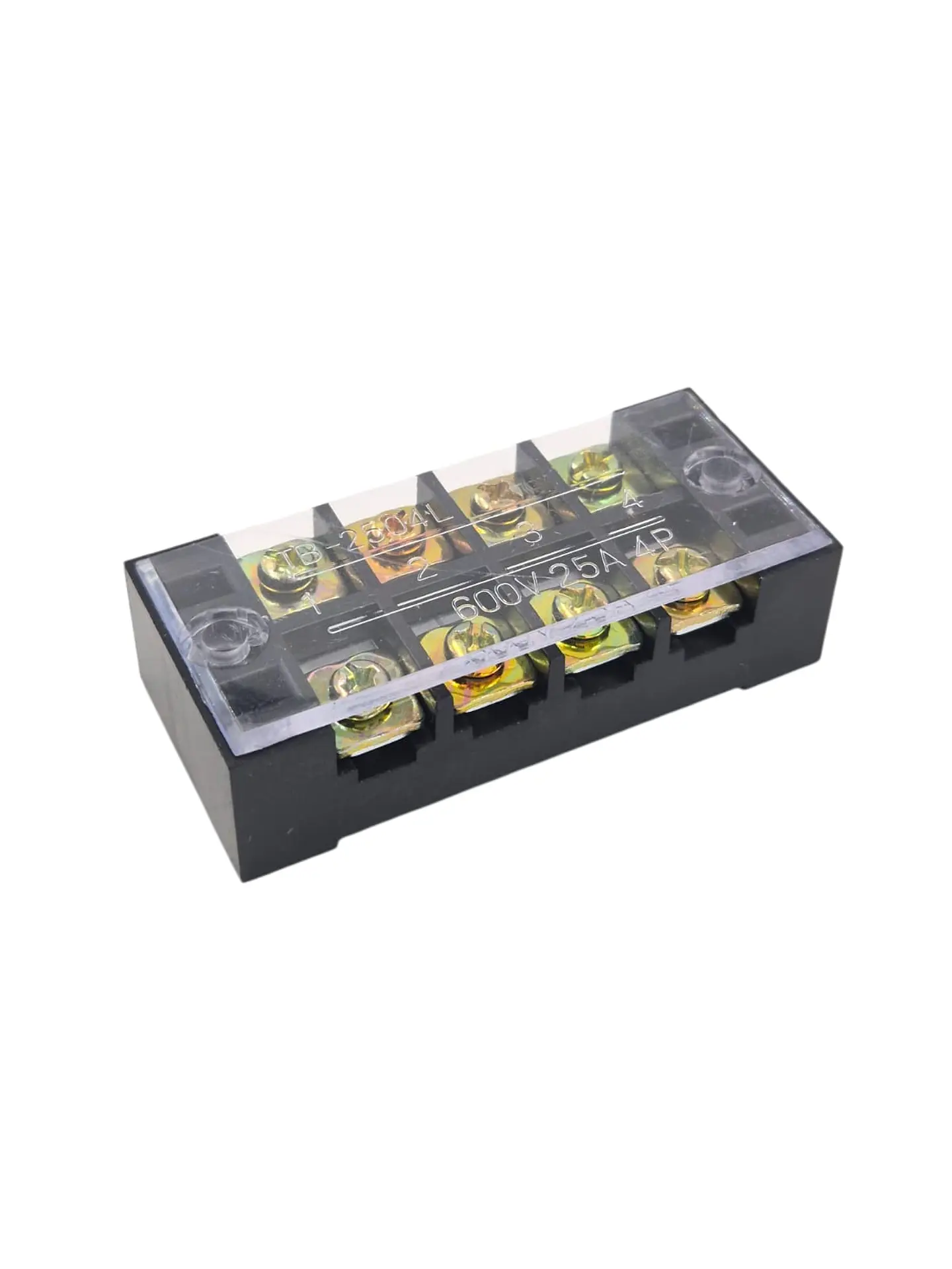 Regleta Electrica 4 Vias 8 Pines 25A 600V Terminal Block Conexion Aislada 1