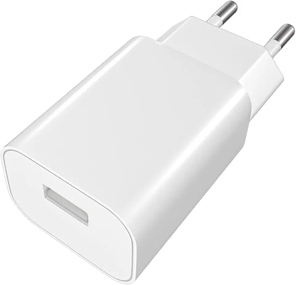 Cargador USB 5V 2A Adaptador Enchufe Universal Carga Rapida Compatible Movil Blanco 1