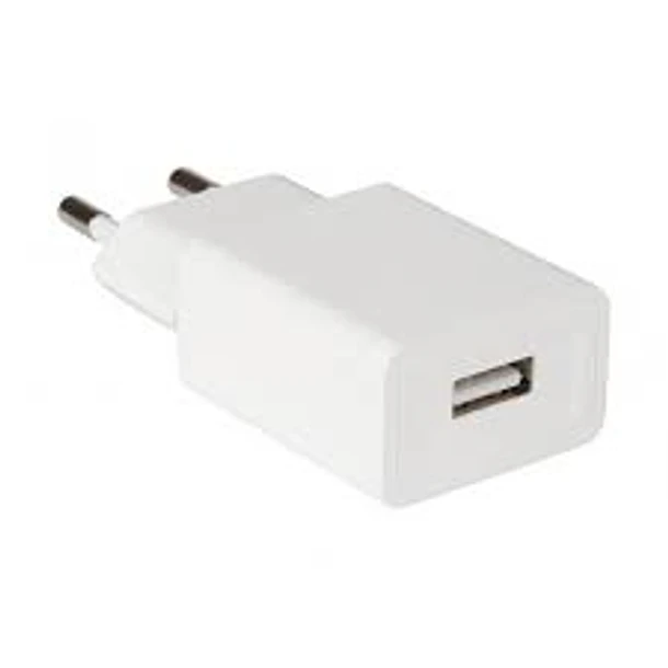 Cargador USB 5V 2A Adaptador Enchufe Universal Carga Rapida Compatible Movil Blanco
