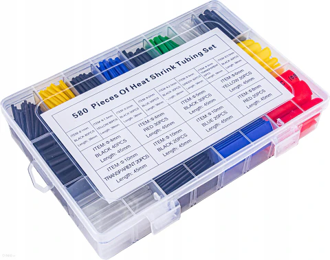 Termoretractil Para Cables Encogible Kit 580 Manga Aislante Tubo 8 Medidas Multicolor