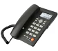 Telefono Fijo Sobremesa Negro Manos Libres Pantalla LCD Identificacion Llamada y Anexos Oficina Negocio - Miniatura 1