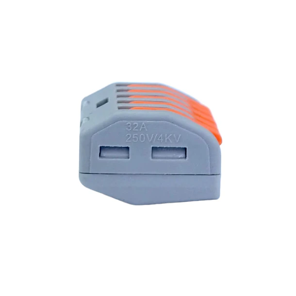 Conector Rapido 5 Pines 32A Terminal Block Para Cable 0.8 a 4mm2 Pack 10 Unidades