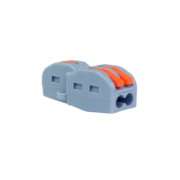 Terminal Block 2 Pines 32A Conexion Rapida Tipo Wago Para Cable 0.8 a 4mm2 Pack 10 Unidades