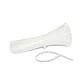 Amarras Plasticas 2.5x300mm 100 Unidades Blanco Alta Resistencia Autobloqueable Uso Industrial - Miniatura 1
