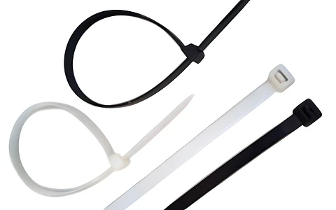 Amarras Plasticas 2.5x300mm 100 Unidades Blanco Alta Resistencia Autobloqueable Uso Industrial