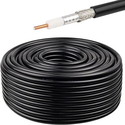 Cable Coaxial Macho N 100 Metros Para Amplificador De Señal Celular