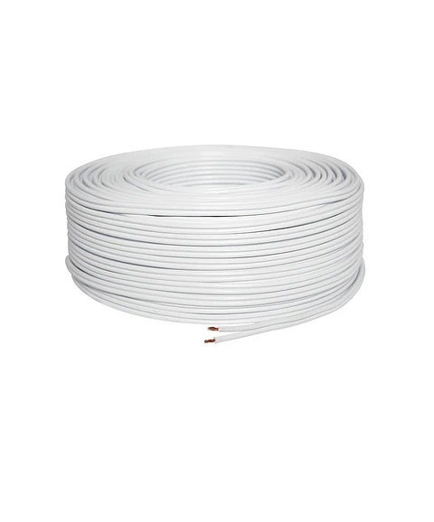 Cable Paralelo Blanco 100 Metros Electrico Flexible Para Instalacion Domestica