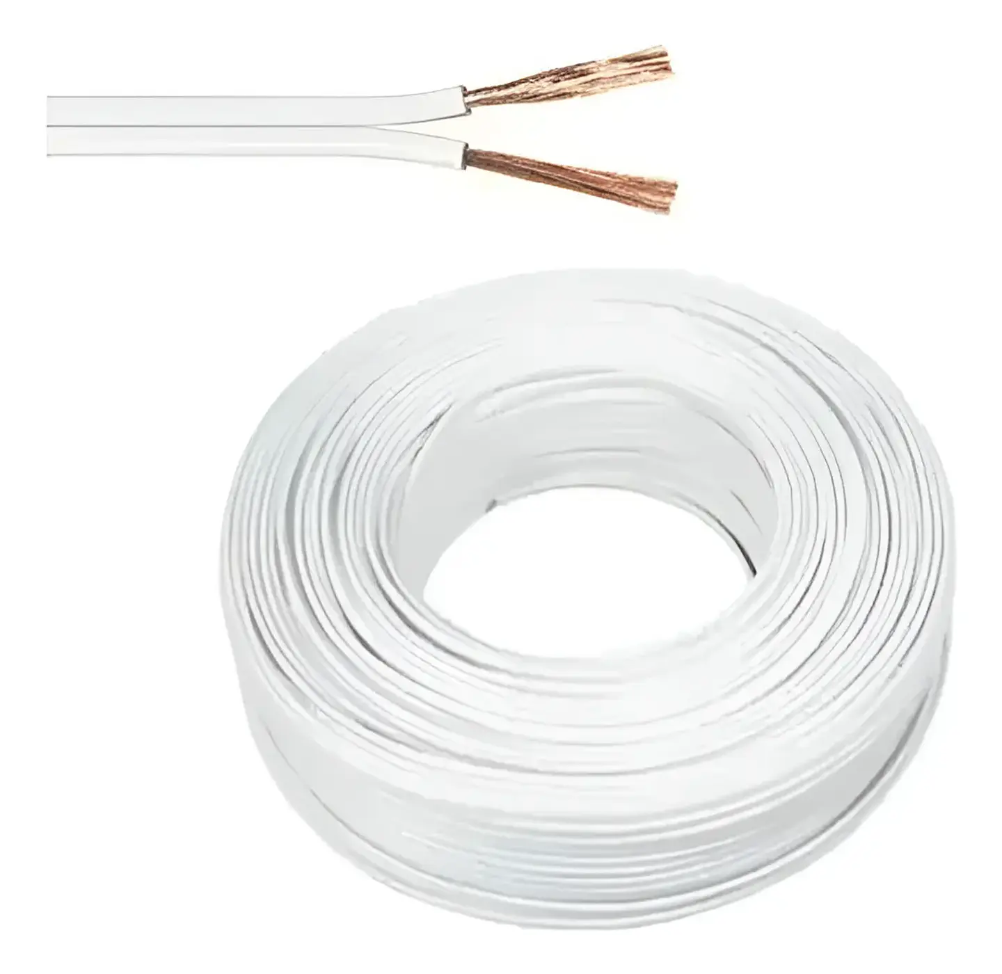 Cable Paralelo Blanco 100 Metros Electrico Flexible Para Instalacion Domestica 2