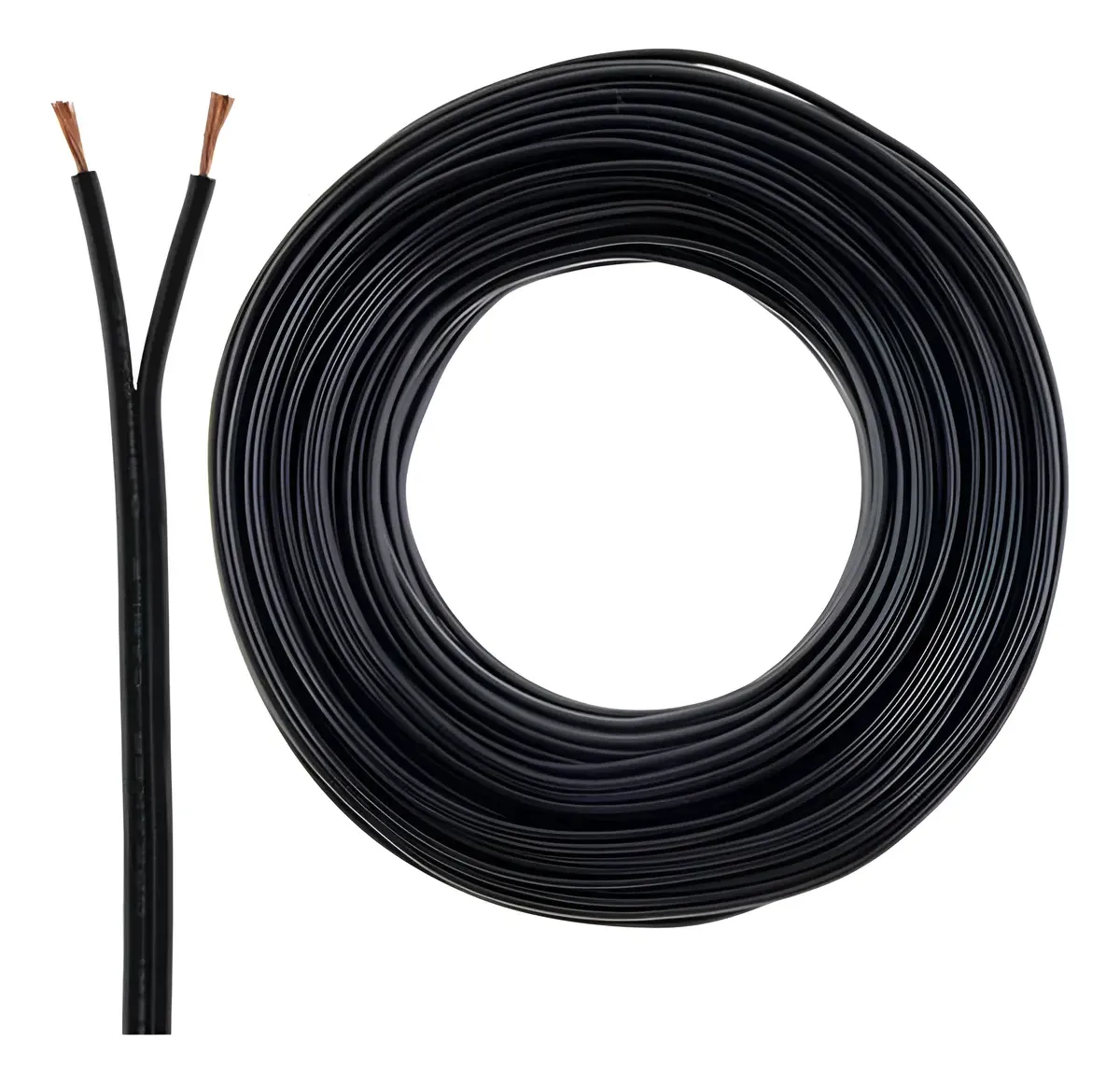 Cable SPT (Paralelo) 2X20 AWG Negro - Rollo 100 Mts