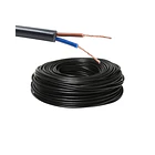 Cordon Electrico 2x1.5 50 Metros Negro Cable Multifilar Flexible Instalacion Electrica 1