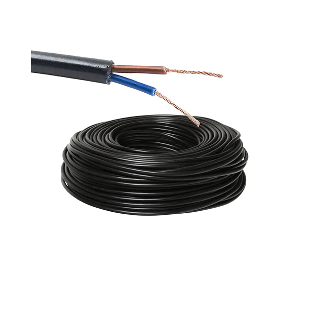 Cordon Electrico 2x1.5 50 Metros Negro Cable Multifilar Flexible Instalacion Electrica
