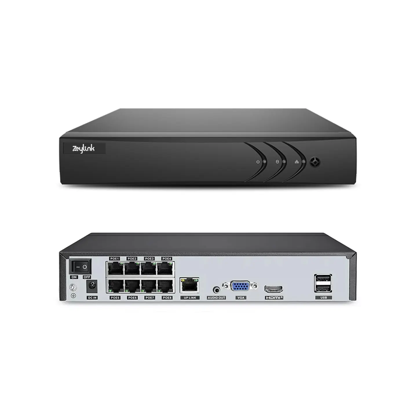 NVR PoE 4K 8MP 8 Canales Grabador CCTV IP Onvif Soporta 1 HDD Seguridad ZLK 2