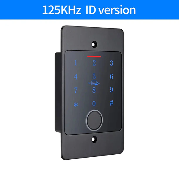 Control Acceso Embutido Huella Clave Tarjeta 125KHz Antivandalico IP67 Seguridad ZLK