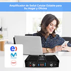 Kit Repetidor Amplificador Señal Celular 2G 3G 4G LTE Tribanda Alta Potencia Profesional 5228 X2 2