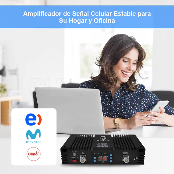 Kit Repetidor Amplificador Señal Celular 2G 3G 4G LTE Tribanda Alta Potencia Profesional 5228 X2