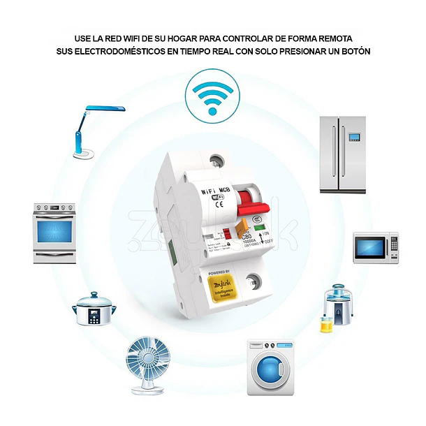 Interruptor Automático WiFi 1P x 32A 230V Con Medidor Energía Eléctrica App Movil 7