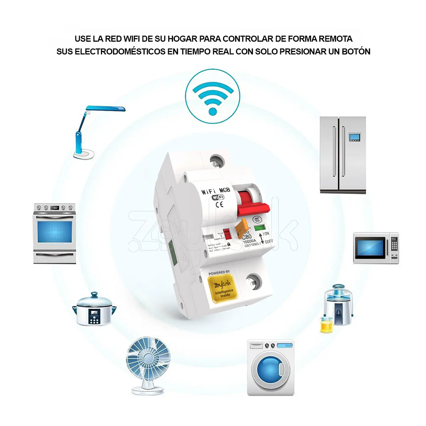 Interruptor Automático WiFi 1P x 32A 230V Con Medidor Energía Eléctrica App Movil 7