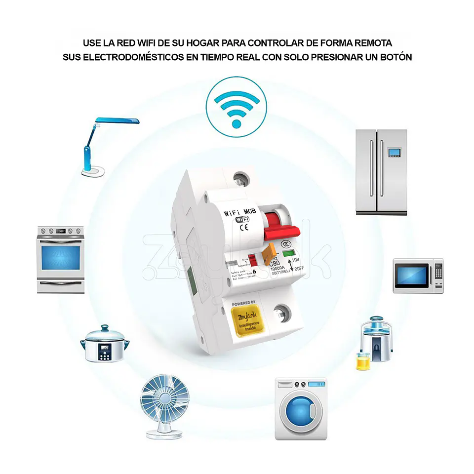 Interruptor Automático WiFi 1P x 32A 230V Con Medidor Energía Eléctrica App Movil 7