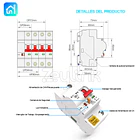 Interruptor Automático WiFi 1P x 32A 230V Con Medidor Energía Eléctrica App Movil 9