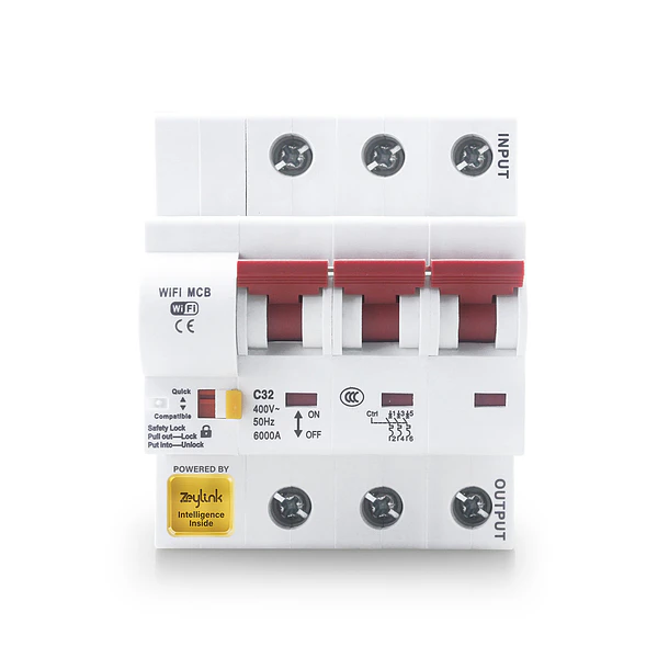Interruptor Automatico Trifasico WiFi 3P x 63A 400V + Medidor Energía App Movil
