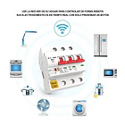 Interruptor Automatico Trifasico WiFi 3P x 63A 400V + Medidor Energía App Movil 7