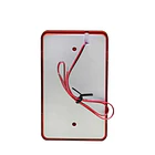 Sirena 12V Alarma Incendio Emergencia Baliza Roja Para Pared Seguridad Alta Potencia 2