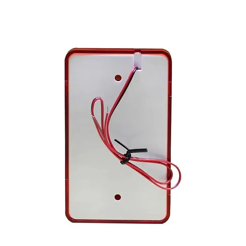 Sirena 12V Alarma Incendio Emergencia Baliza Roja Para Pared Seguridad Alta Potencia