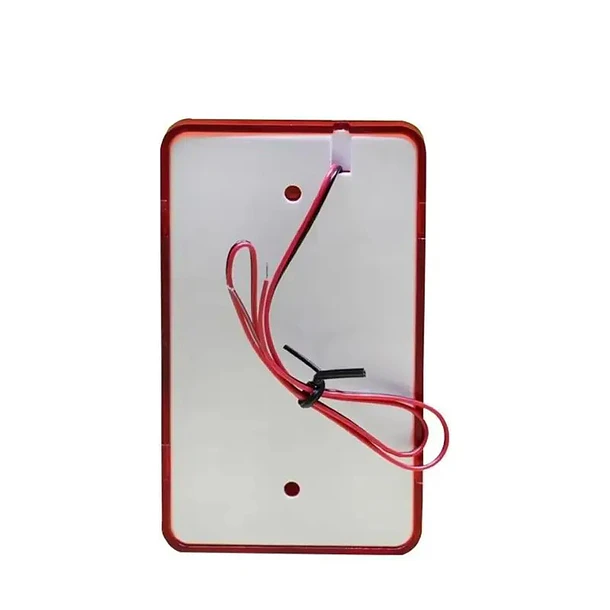 Sirena 12V Alarma Incendio Emergencia Baliza Roja Para Pared Seguridad Alta Potencia