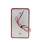 Sirena 12V Alarma Incendio Emergencia Baliza Roja Para Pared Seguridad Alta Potencia - Miniatura 2