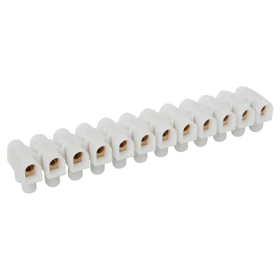 Regleta Conexion Electrica 12 Pines 450V 41A 10mm Universal Para Cable 18-10 AWG 1