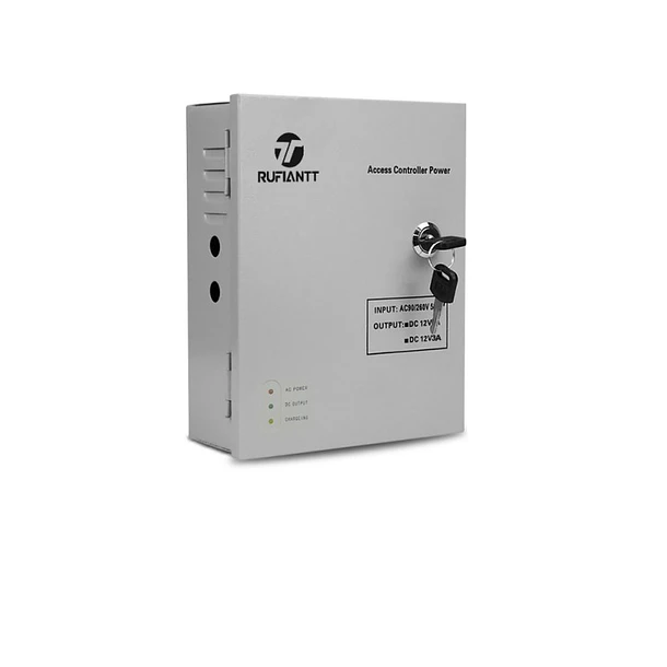 Fuente Poder 12V 10A UPS Para Control Acceso Sistema Seguridad Power Supply Profesional Rufiantt