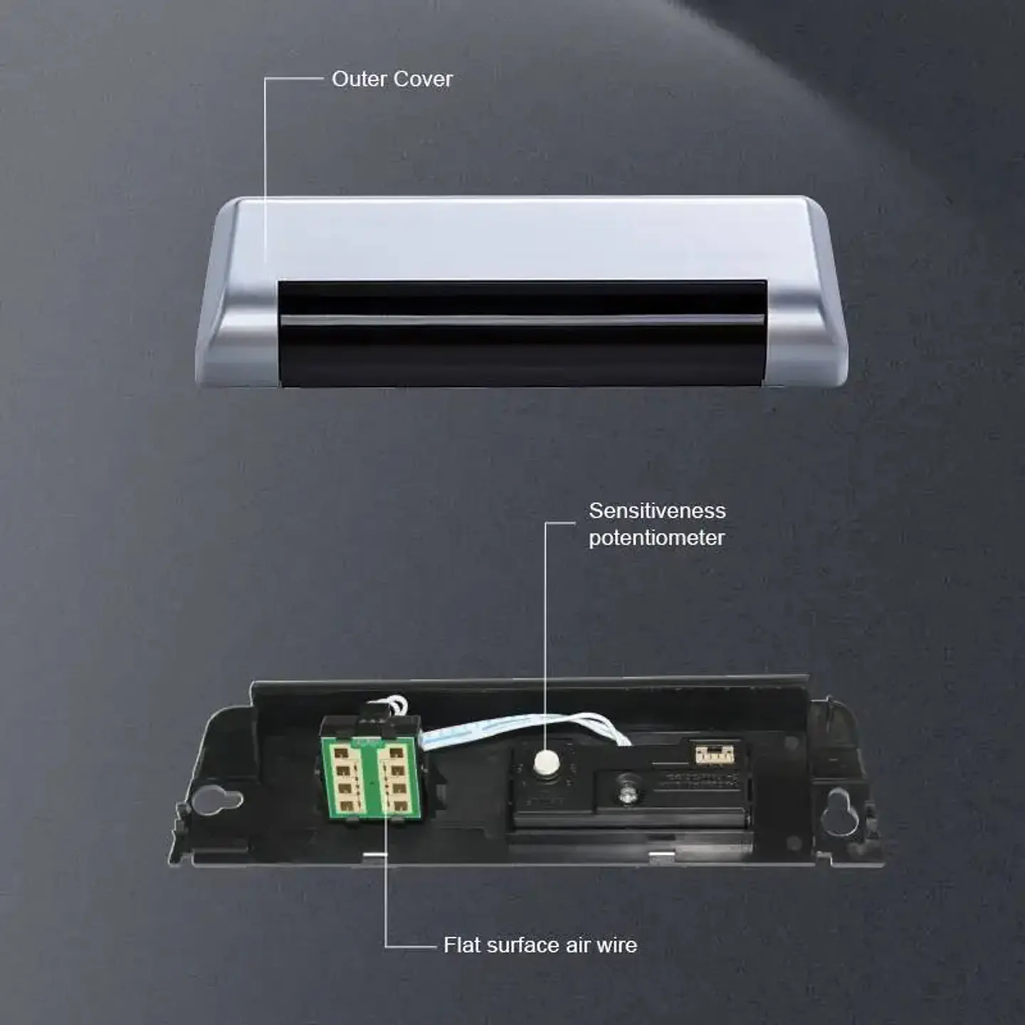 Sensor Presencia Movimiento Radar Para Puerta Automática Corredera Batiente 12-24v 4