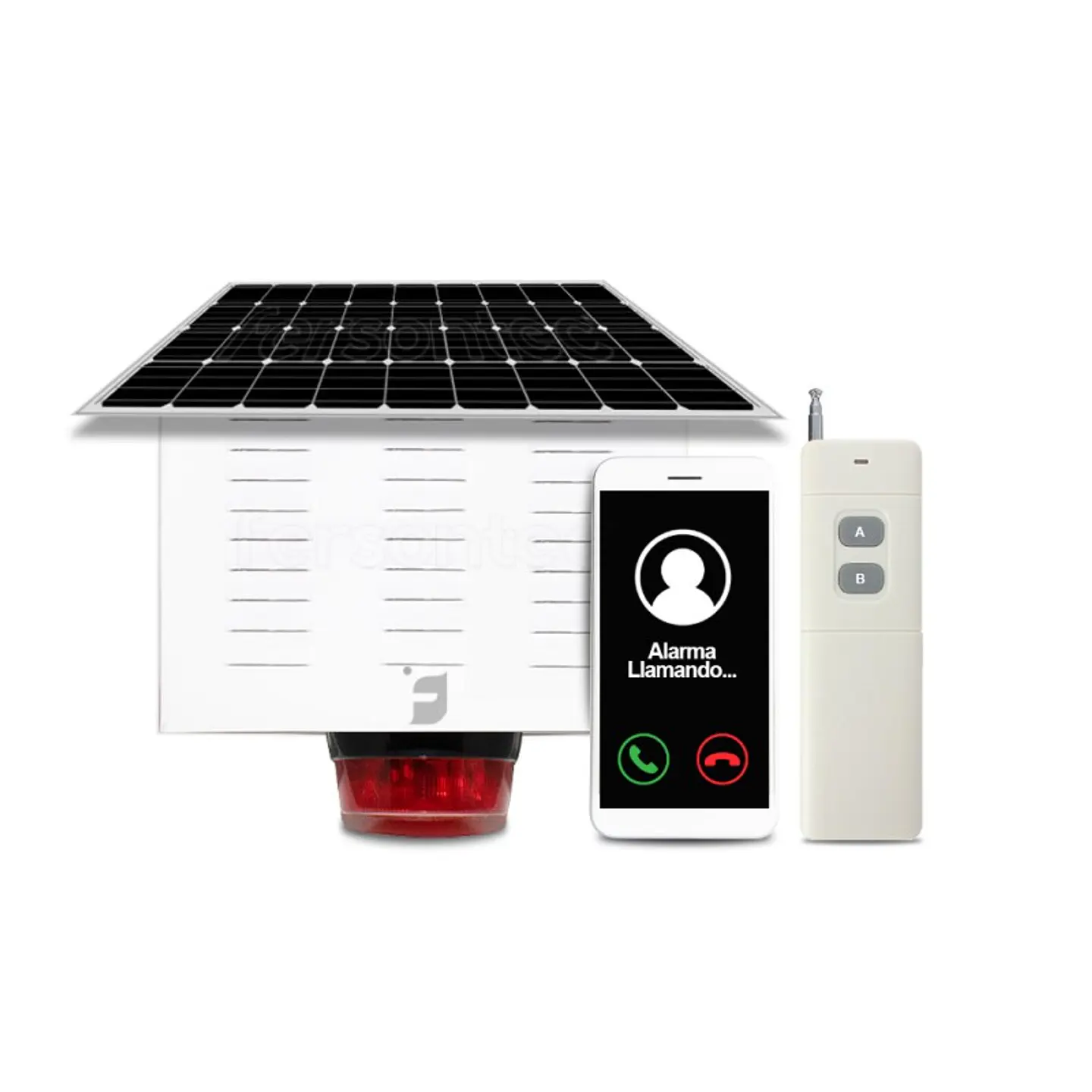 Alarma Comunitaria Solar 60W 4G con App Movil y Control Remoto Larga Distancia 1