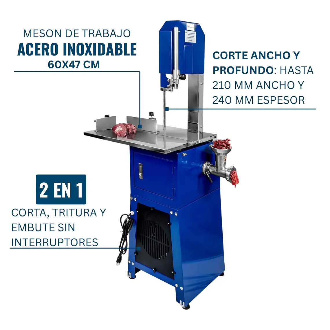 Cortadora de hueso y carne 2