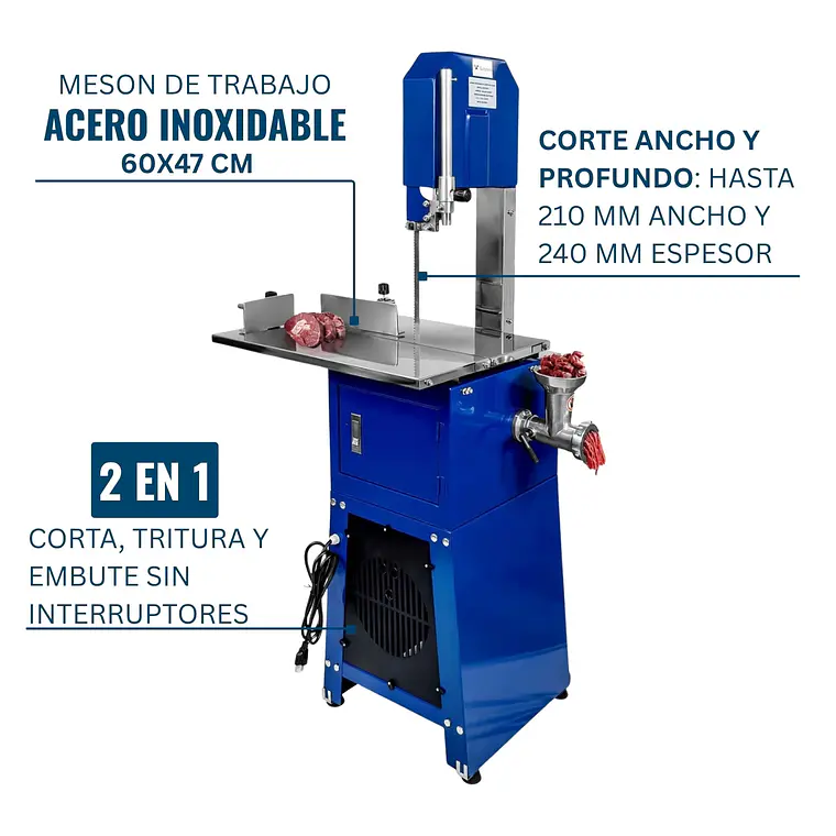 Cortadora de hueso y carne 2