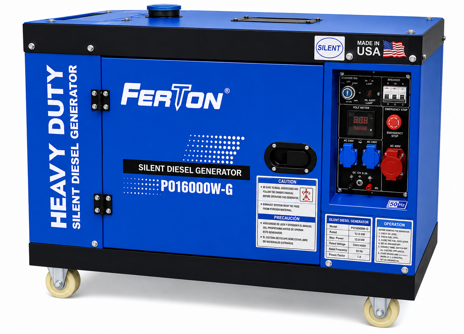 Generador 16 Kva Trifásico y Monofásico