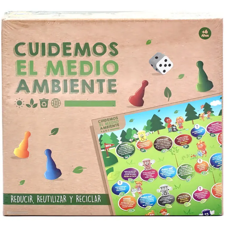 Juego De Mesa Sobre Reciclaje - Cuidemos El Medioambiente 1