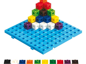 Cubos Unifix 100 Unidades Con Base Plastica Dactic
