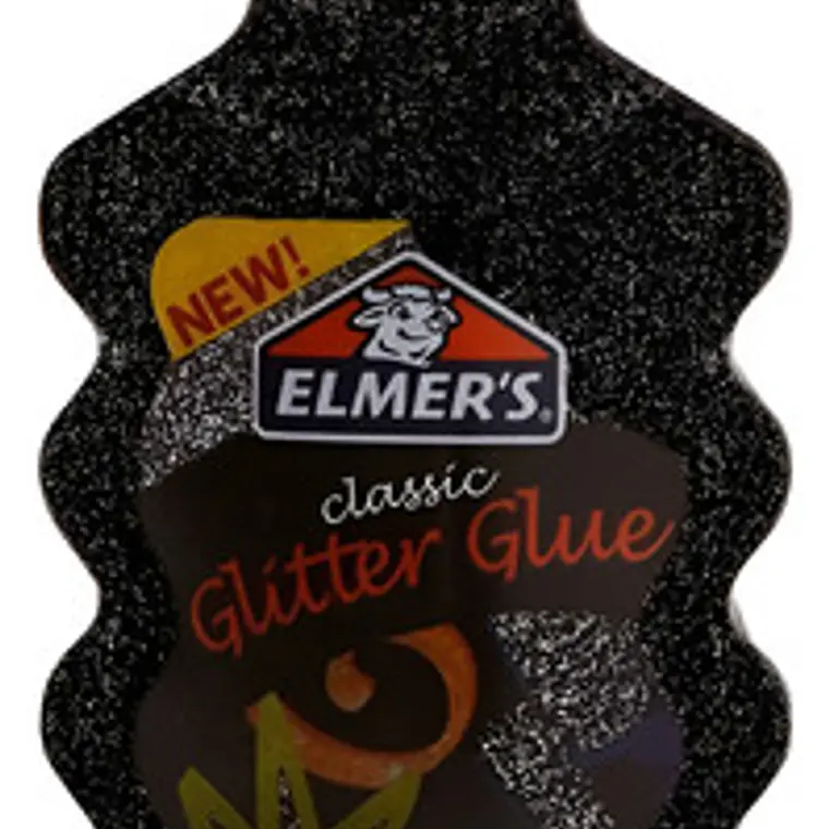 Pegamento Glitter Negro 177ml Elmers Para Manualidades 1