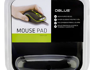 Mouse Pad E-blue Dbmp008bk Negro Gel Antideslizante Con Apoya Muñeca