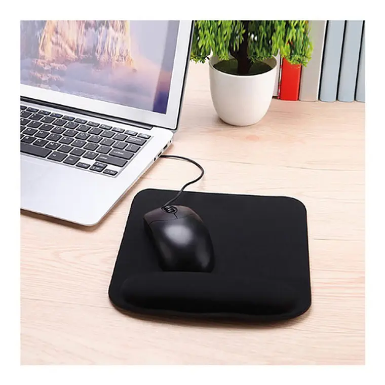 Mouse Pad E-blue Dbmp008bk Negro Gel Antideslizante Con Apoya Muñeca 2