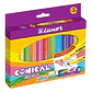 Marcador 12 Colores Punta Conica Lavable - Miniatura 1